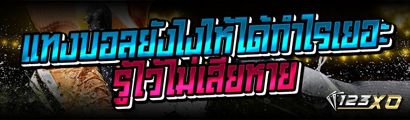 แทงบอลยังไงให้ได้กำไรเยอะ รู้ไ